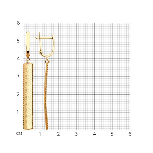 Серьги Золото 585 Артикул 028085
