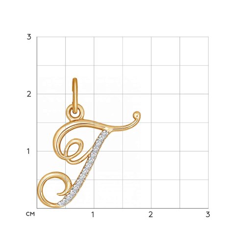 Подвеска Золото 585 Артикул 034528