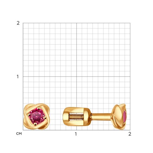 Серьги Золото 585 Артикул 4020250