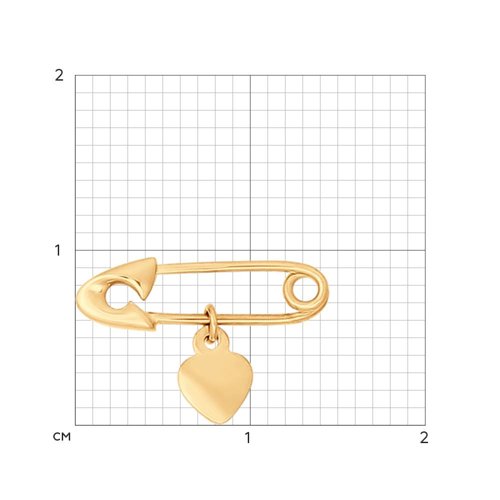 Брошь Золото 585 Артикул 040164