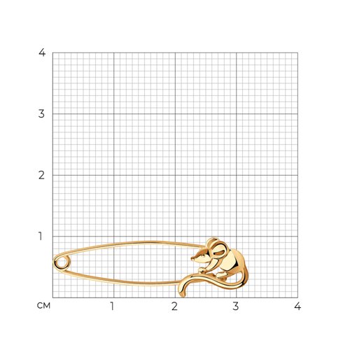 Брошь Золото 585 Артикул 040269